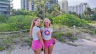 Beach Bunny Blondes Khloe Kapri & Chloe Temple Threesome in Front of Cuckold Sugar Daddy picture 2