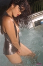 Silver One-Piece Jacuzzi Tease picture 1