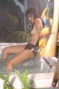 Silver One-Piece Jacuzzi Tease picture 8